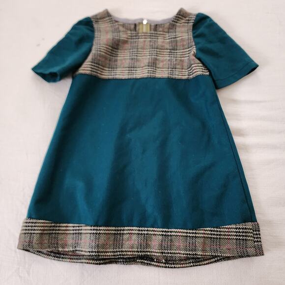 Vintage Other - Vintage Green & Plaid Dress 4t